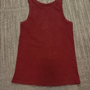 Maurices Dark Red 24/7 Highline Tank Top